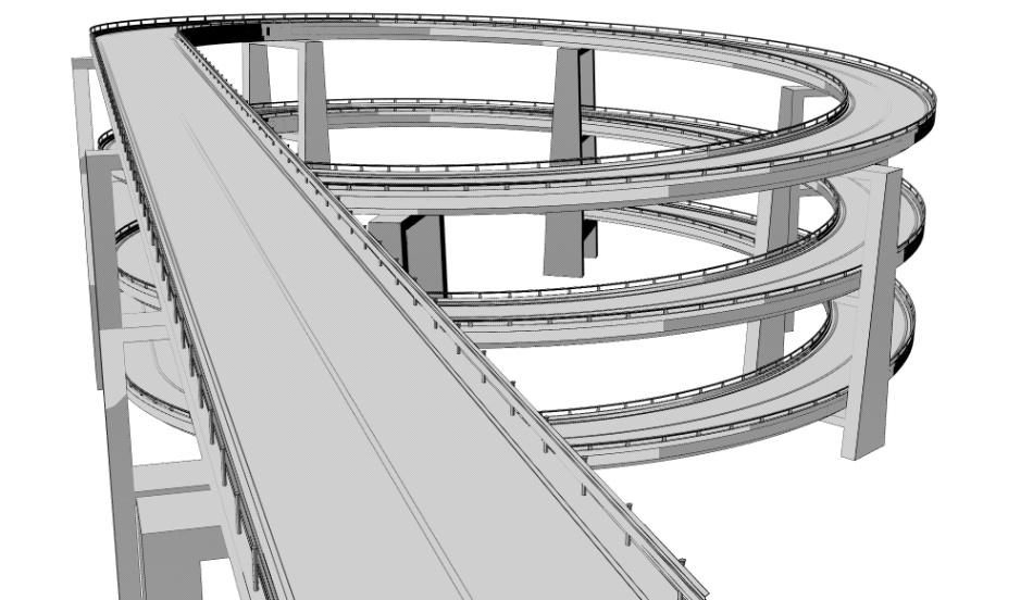 clipstudio用【3D】ループ橋