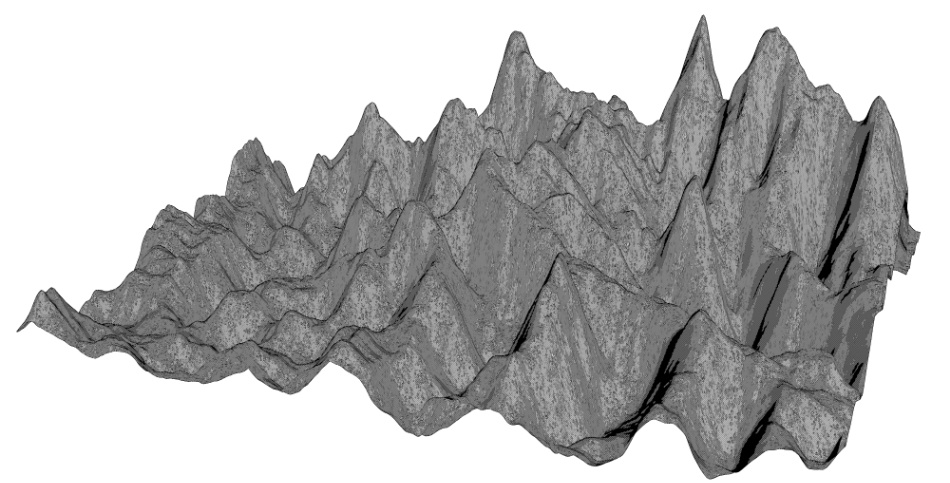 clipstudio用【3D】ちょっと険しい山々