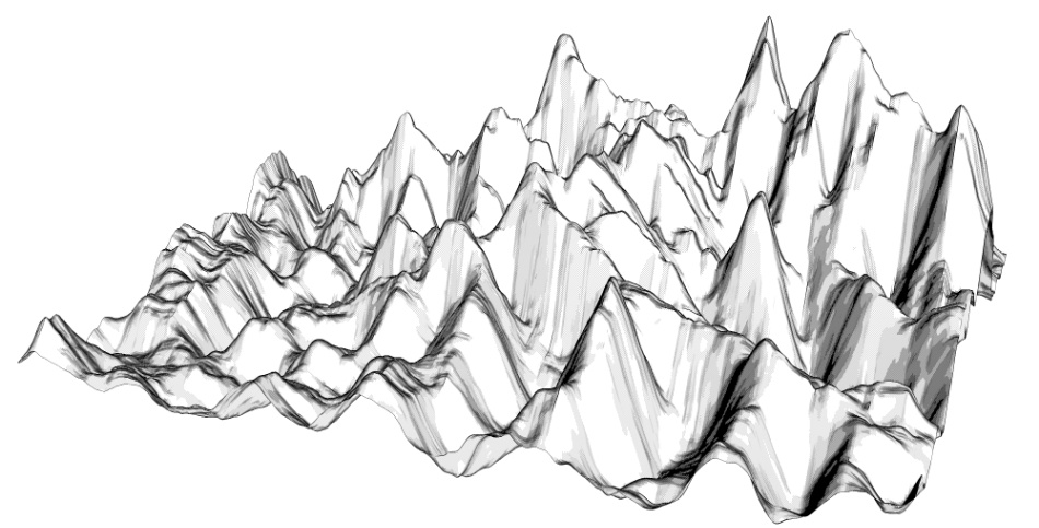 clipstudio用【3D】ちょっと険しい山々