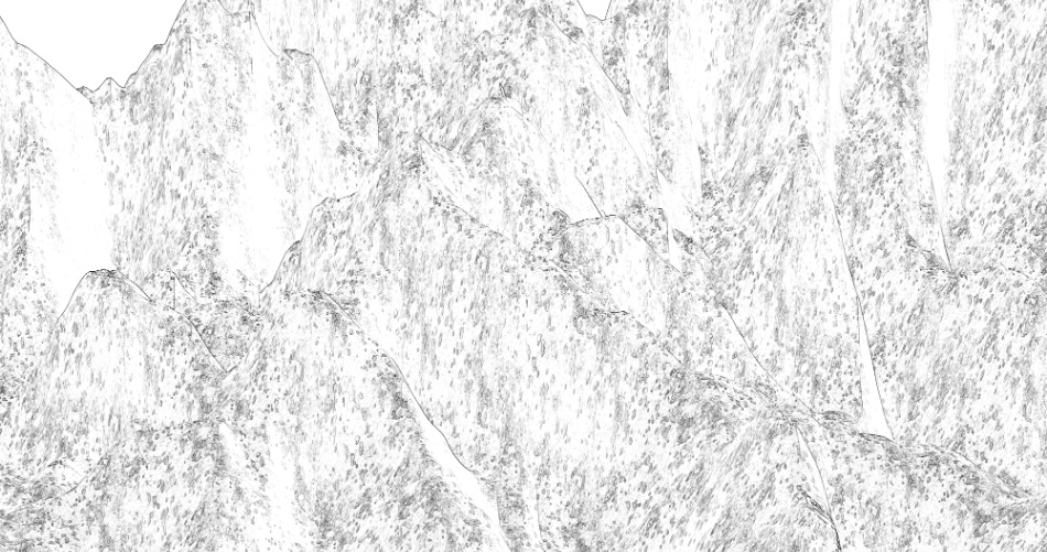 clipstudio用【3D】ちょっと険しい山々