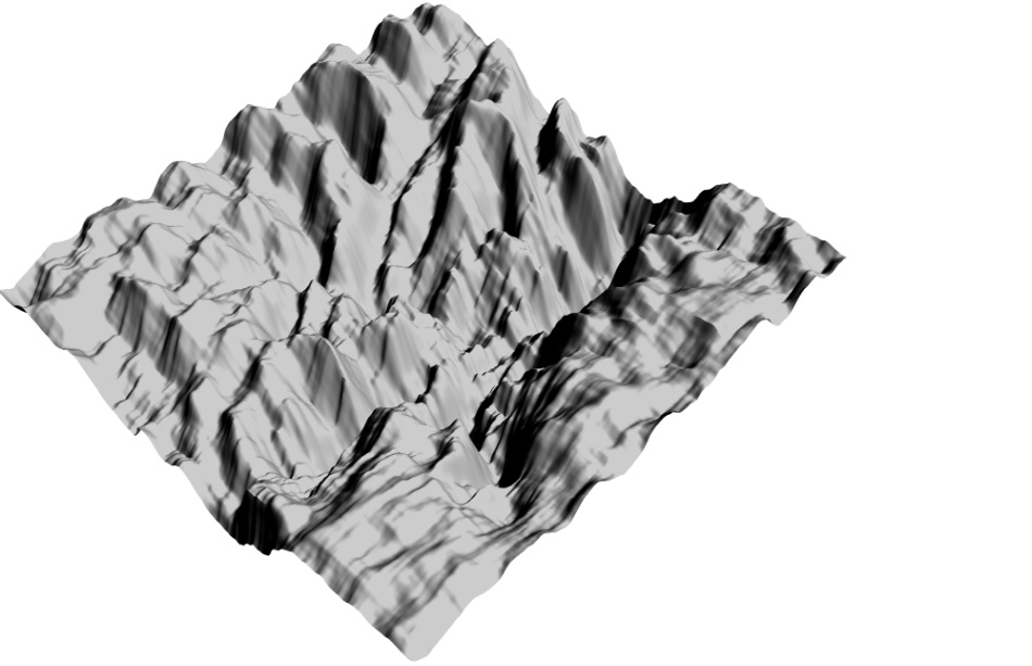 clipstudio用【3D】ちょっと険しい山々