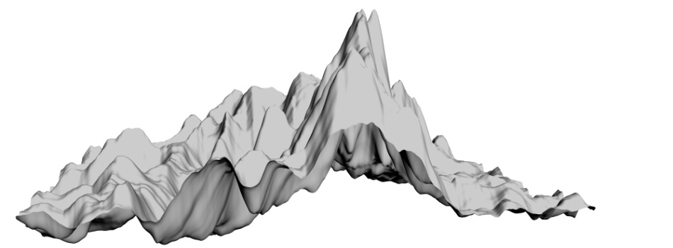 clipstudio用【3D】ちょっと険しい山々