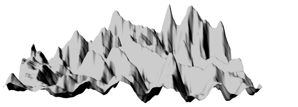 clipstudio用【3D】ちょっと険しい山々