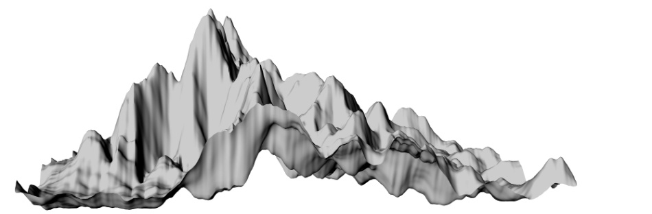 clipstudio用【3D】ちょっと険しい山々