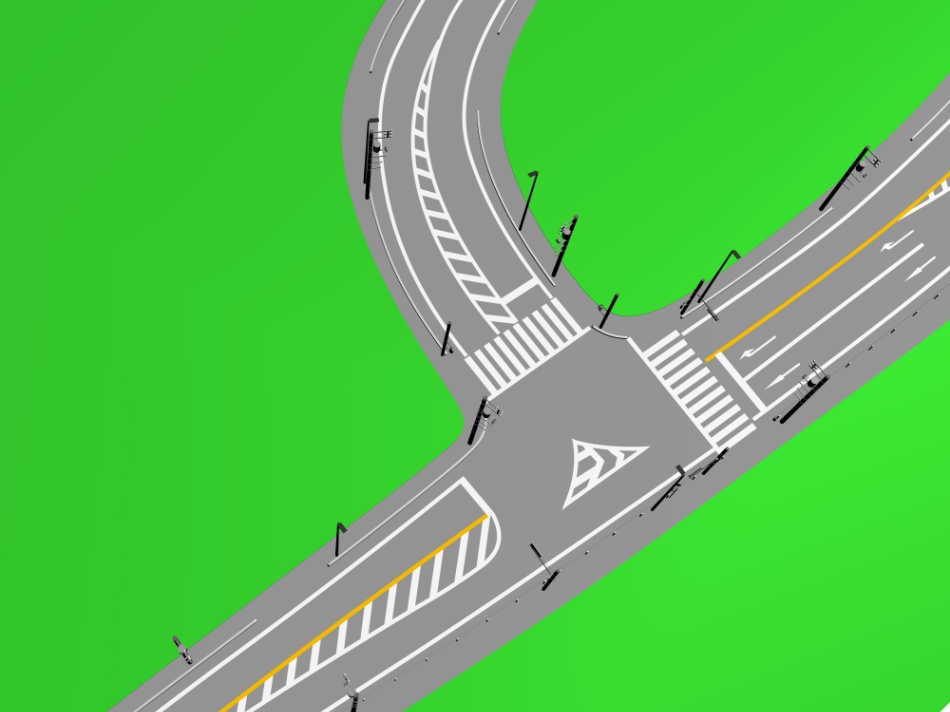 clipstudio用【3D】三叉路(山地&平地)