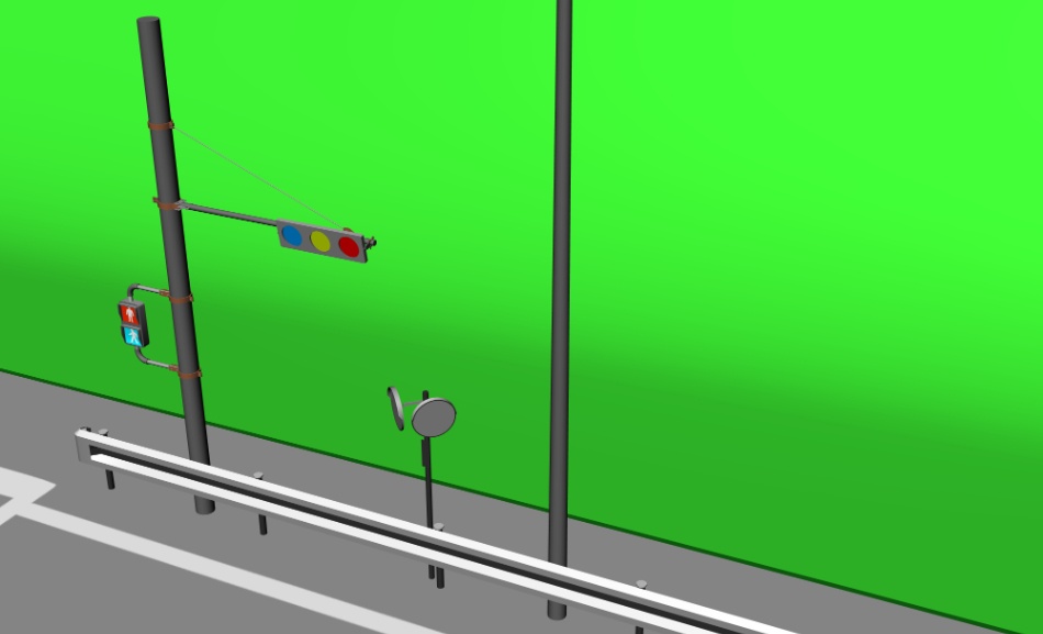 clipstudio用【3D】三叉路(山地&平地)