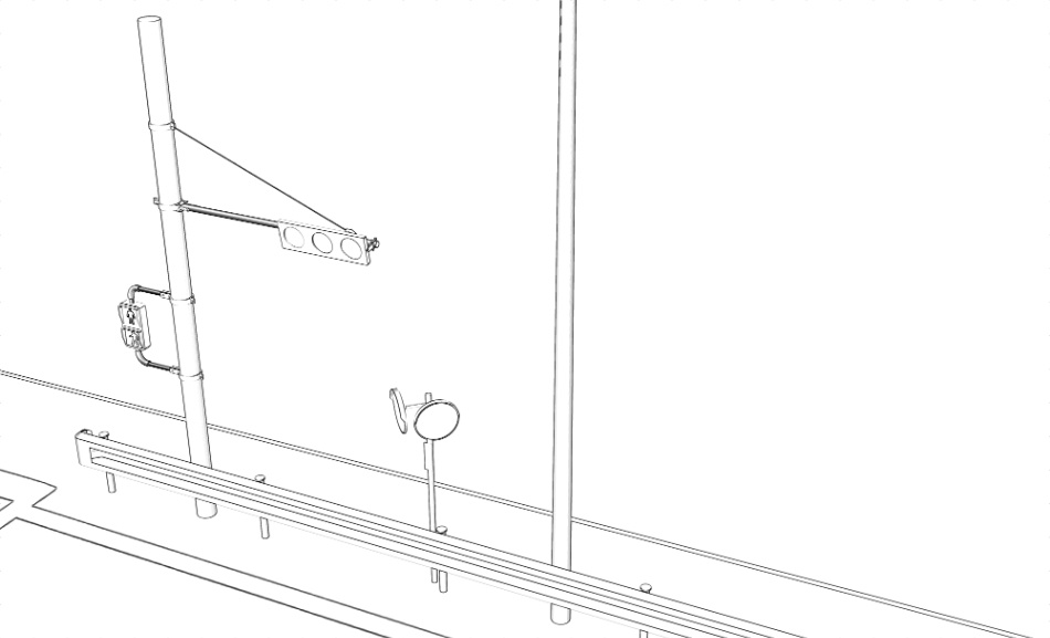 clipstudio用【3D】三叉路(山地&平地)