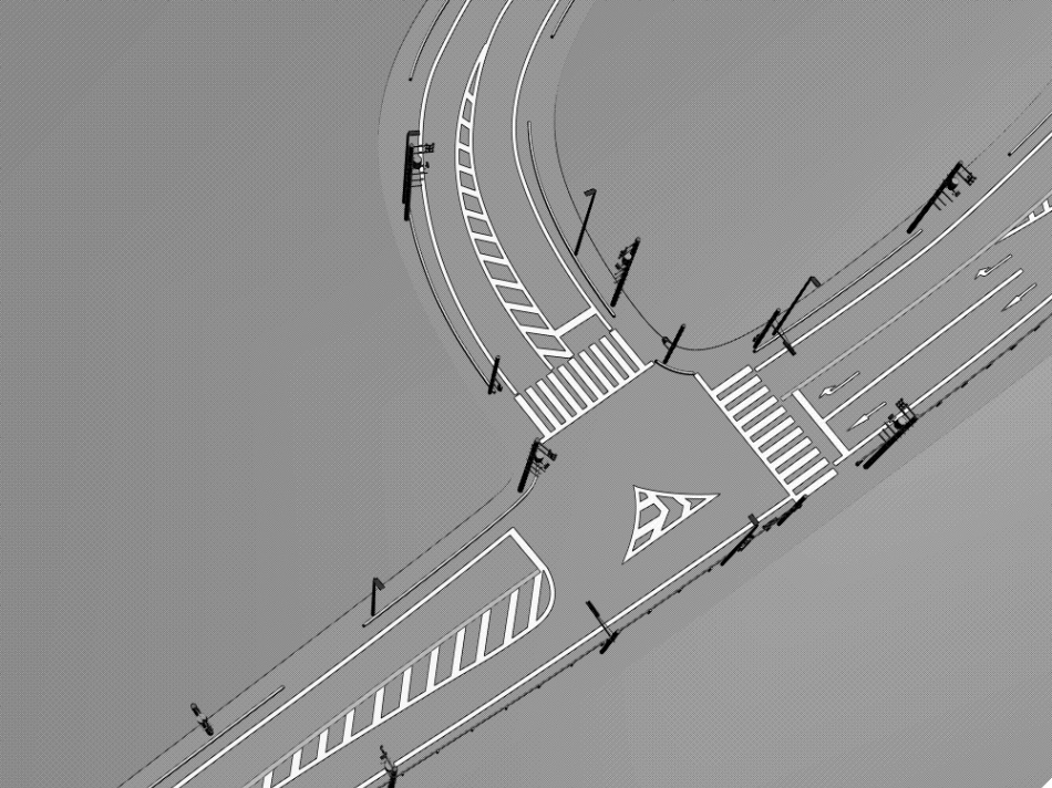 clipstudio用【3D】三叉路(山地&平地)