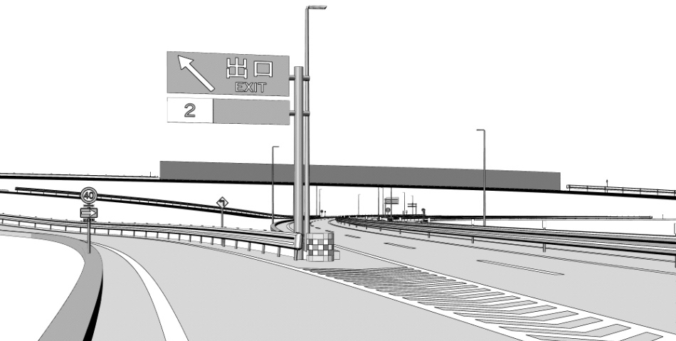 clipstudio用【3D】インターチェンジ