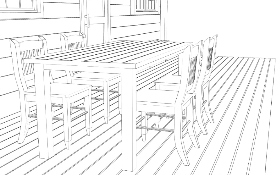 clipstudio用【3D】テラス