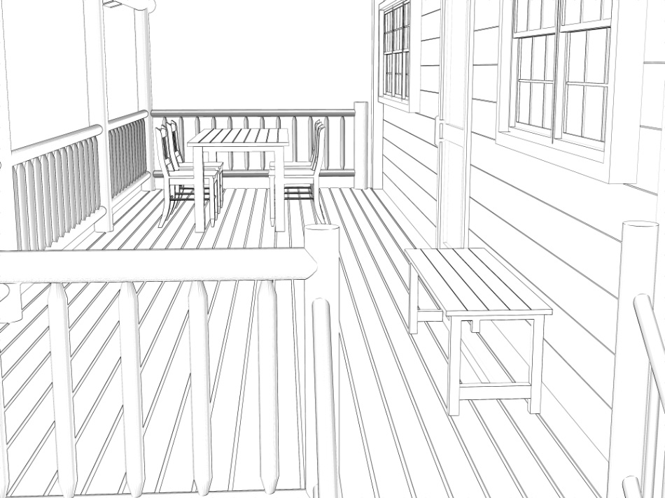 clipstudio用【3D】テラス