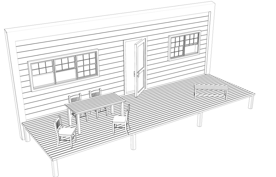 clipstudio用【3D】テラス