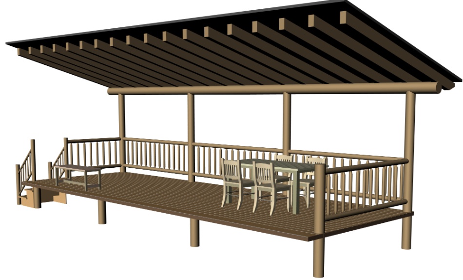 clipstudio用【3D】テラス