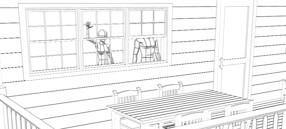 clipstudio用【3D】テラス