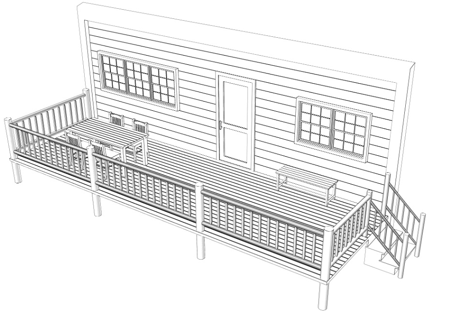 clipstudio用【3D】テラス