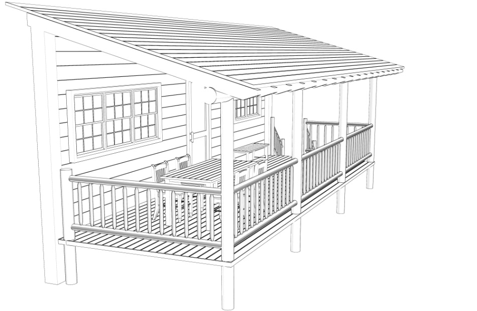 clipstudio用【3D】テラス