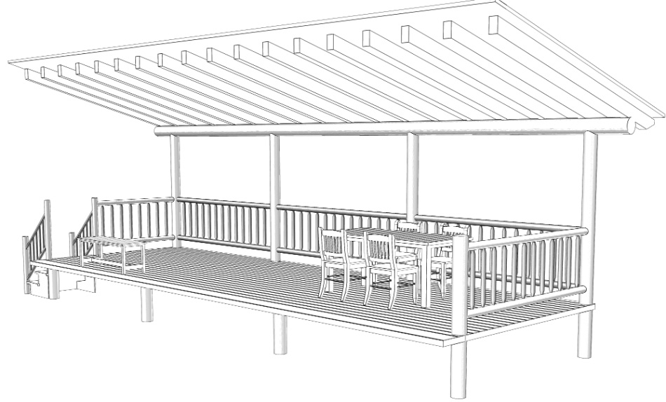clipstudio用【3D】テラス