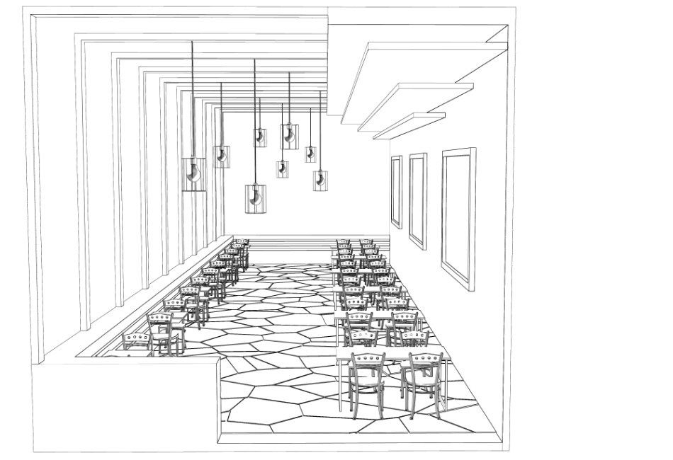 clipstudio用【3D】カフェ