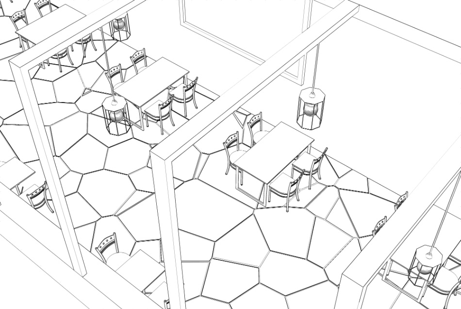 clipstudio用【3D】カフェ