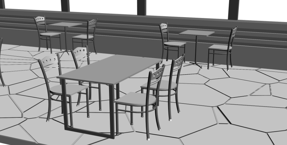 clipstudio用【3D】カフェ