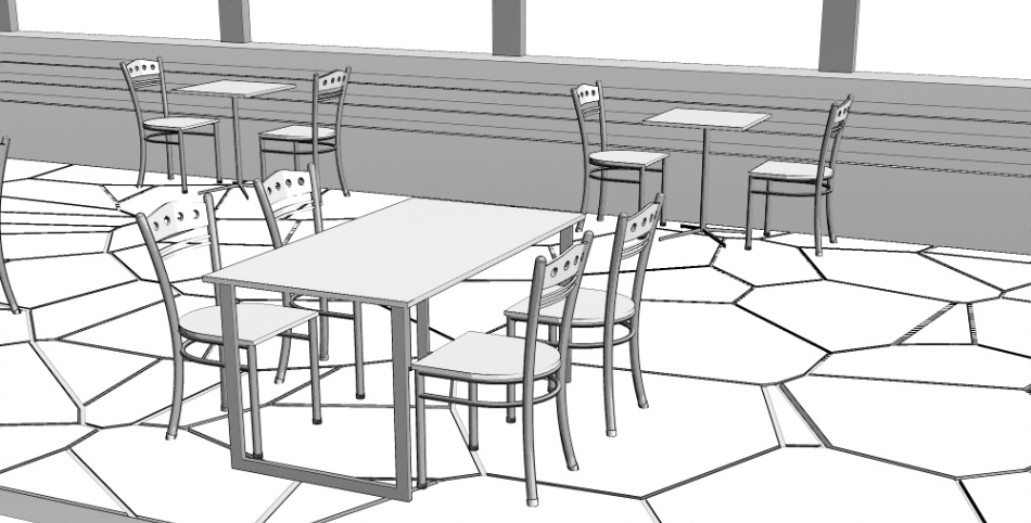 clipstudio用【3D】カフェ