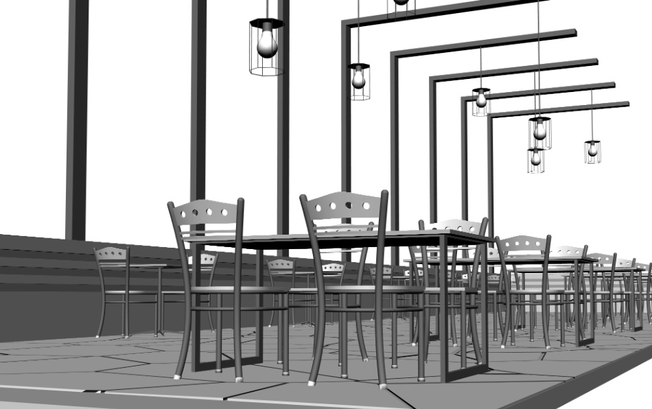 clipstudio用【3D】カフェ