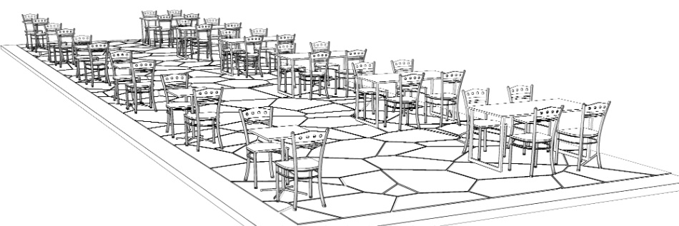 clipstudio用【3D】カフェ