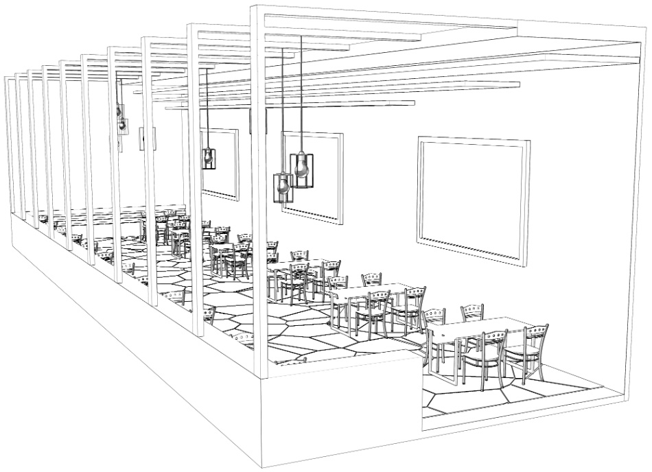 clipstudio用【3D】カフェ