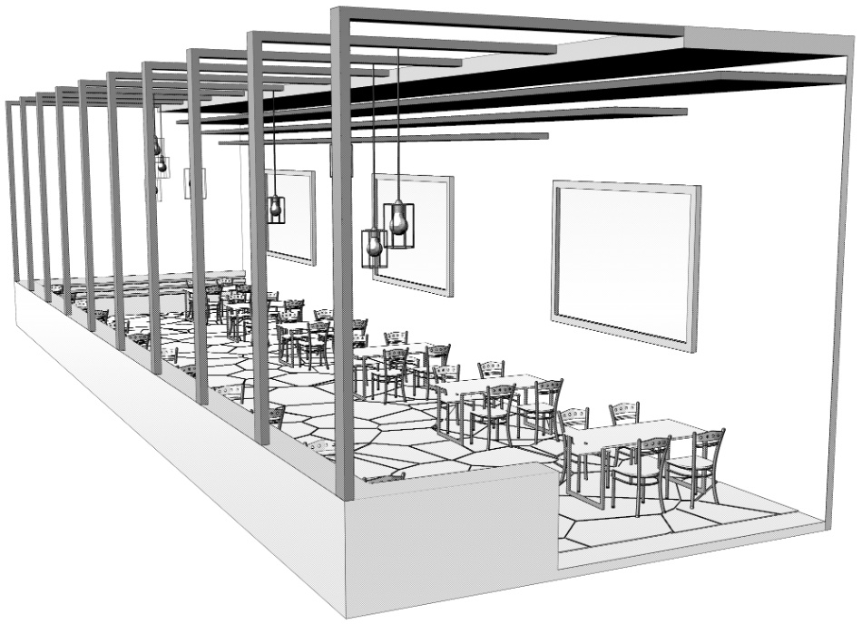 clipstudio用【3D】カフェ