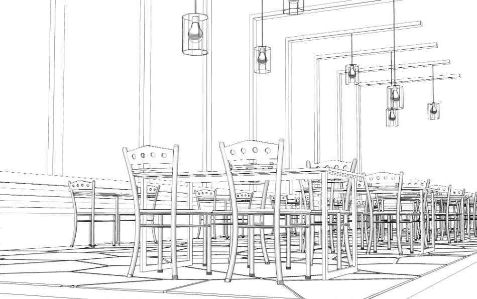 clipstudio用【3D】カフェ