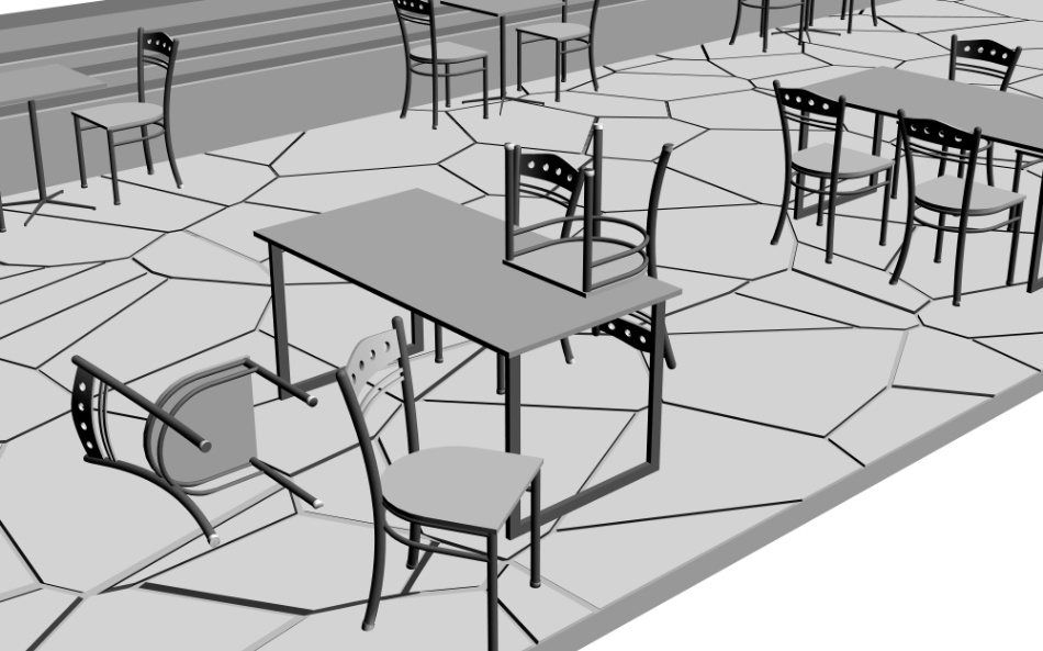 clipstudio用【3D】カフェ