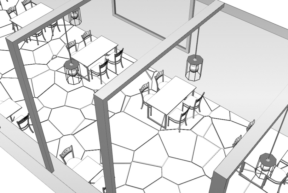 clipstudio用【3D】カフェ