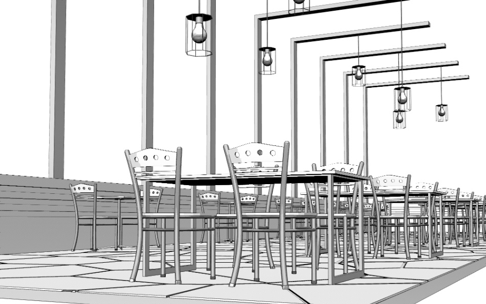 clipstudio用【3D】カフェ