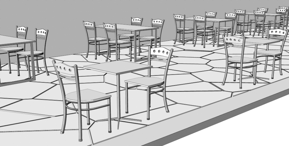 clipstudio用【3D】カフェ