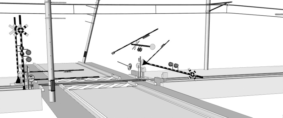 clipstudio用【3D】踏切