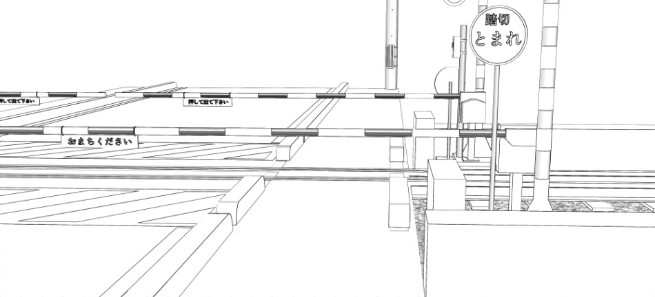 clipstudio用【3D】踏切