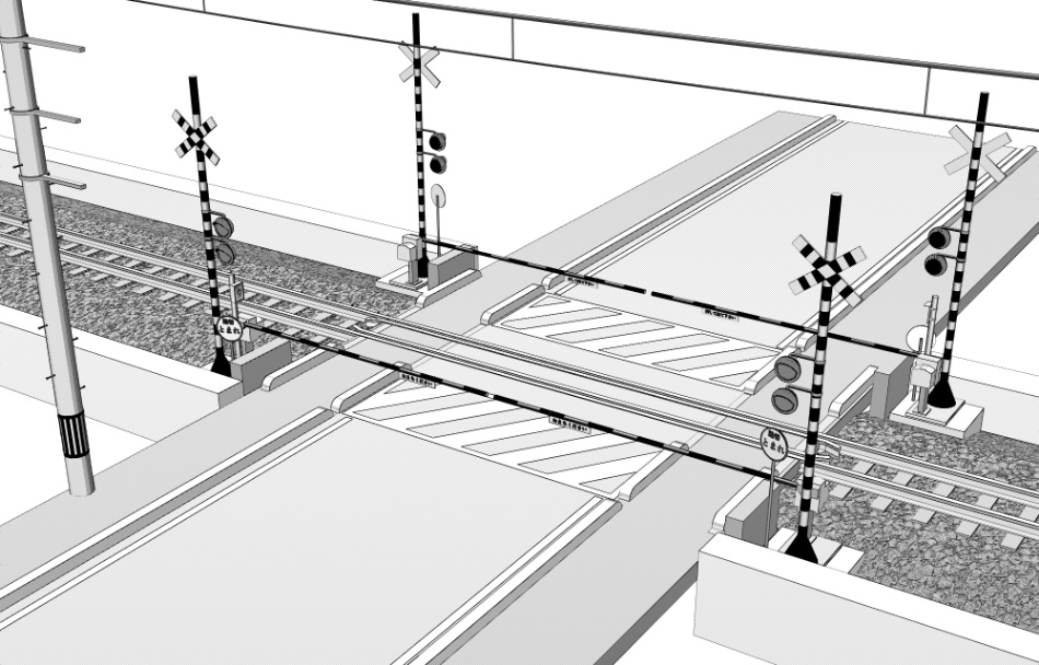 clipstudio用【3D】踏切