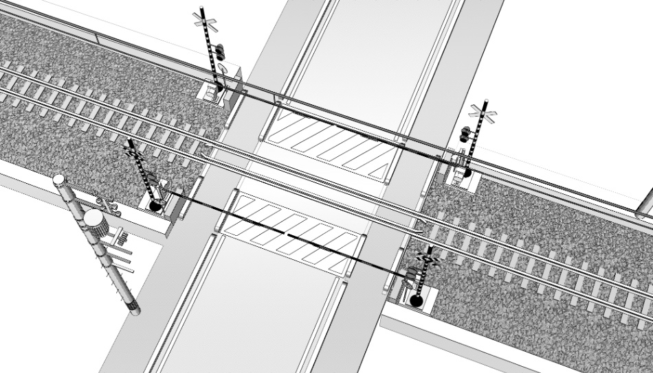clipstudio用【3D】踏切