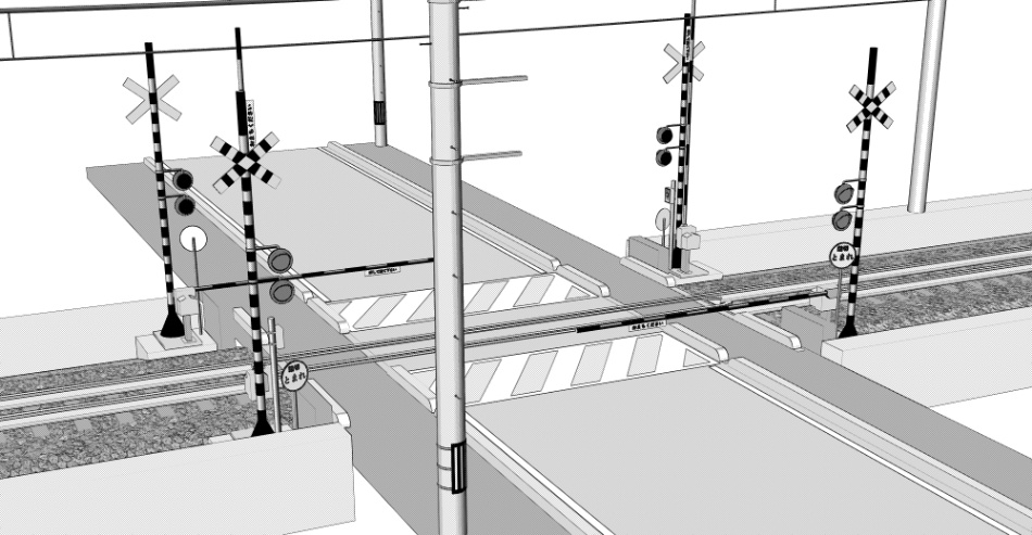 clipstudio用【3D】踏切