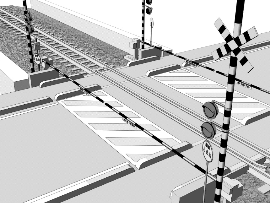 clipstudio用【3D】踏切