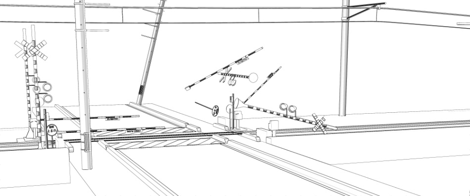 clipstudio用【3D】踏切