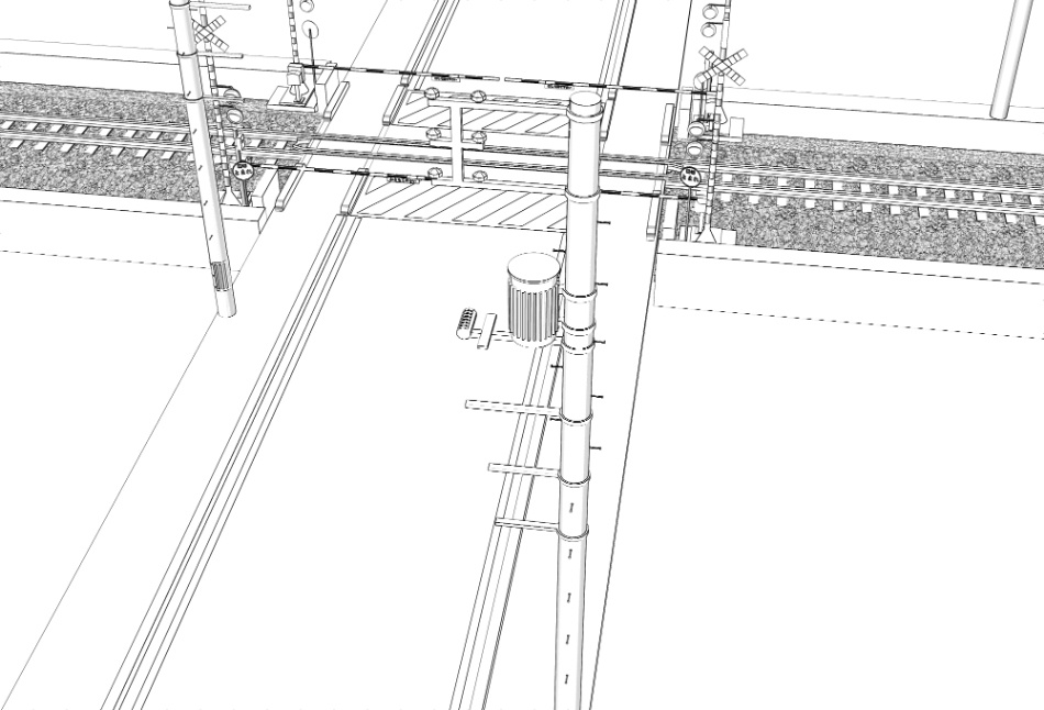 clipstudio用【3D】踏切