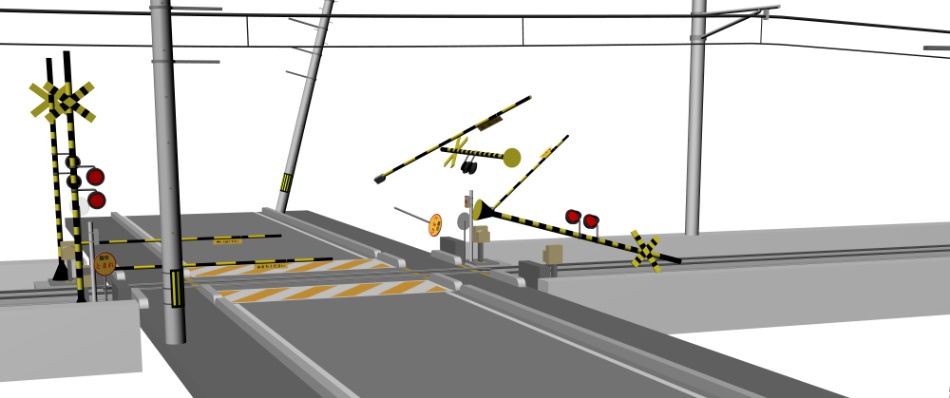 clipstudio用【3D】踏切