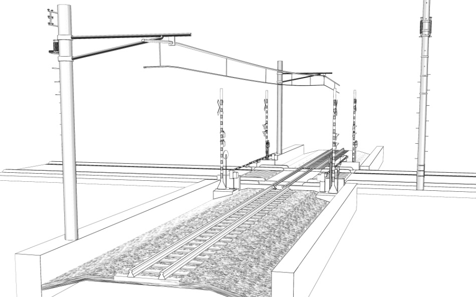 clipstudio用【3D】踏切