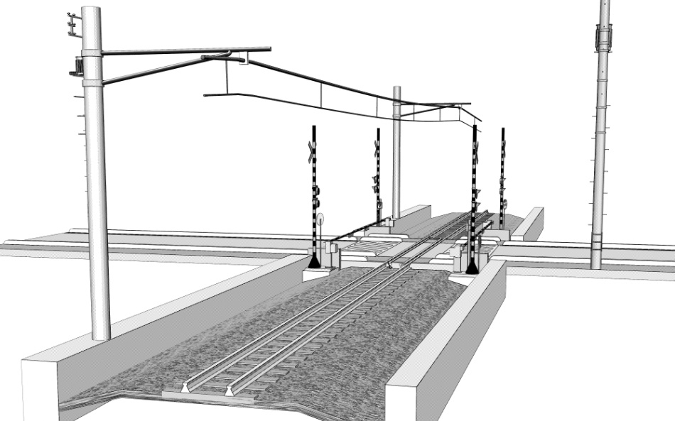 clipstudio用【3D】踏切