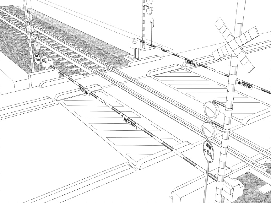 clipstudio用【3D】踏切