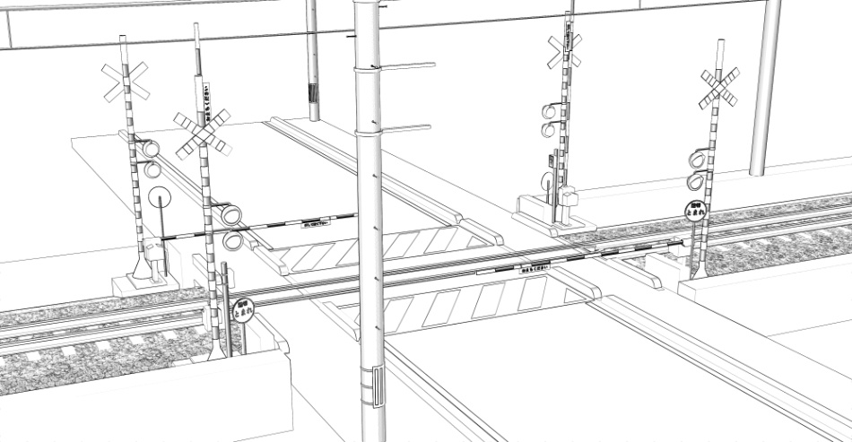 clipstudio用【3D】踏切