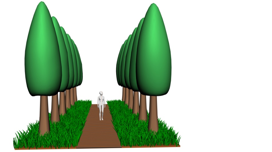 clipstudio用【3D】木道の並木道