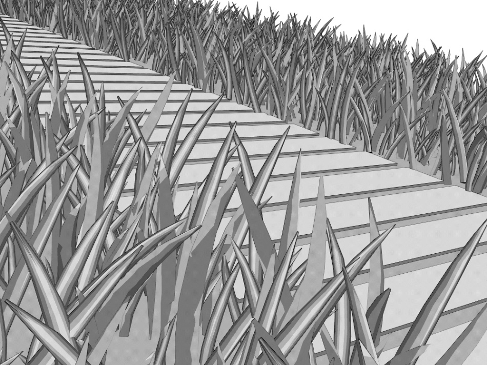 clipstudio用【3D】木道の並木道