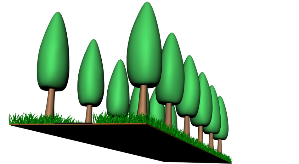 clipstudio用【3D】木道の並木道